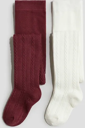 H&M 2-Pack Feinstrick-Strumpfhosen - Rot - Kinder