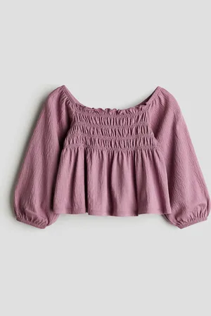 H&M Gesmokte Bluse - Rosa - Kinder
