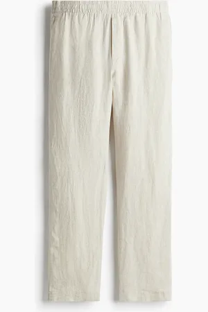H&M Leinenhose in Regular Fit - Weiß - Herren