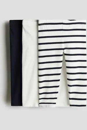 H&M 3er-Pack Baumwollleggings - Blau - Kinder