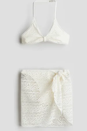 H&M 3-teiliges Badeset im Häkellook - Weiß - Kinder