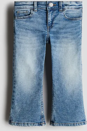 H&M Cropped Flared Leg Jeans - Blau - Kinder