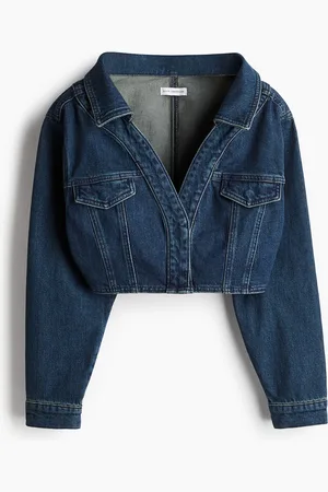 H&M Denim Off Shoulder Top - Blau - Damen
