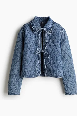 H&M Steppjacke aus Denim - Blau - Damen