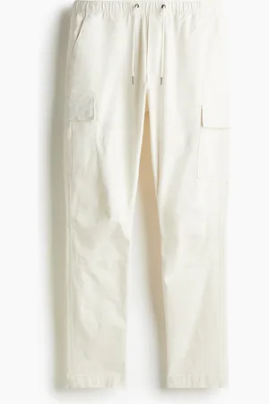 H&M Cargohose in Slim Fit - Weiß - Herren