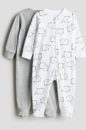 H&M 2er-Pack Schlafanzüge mit Reißverschluss - - Kinder