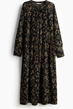H&M Kleid mit Bindekragen - - Damen