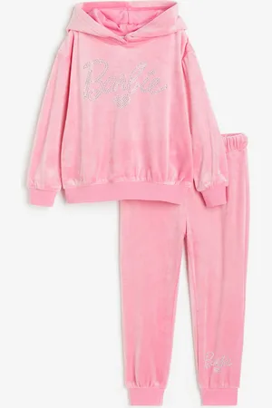 H&M 2-teiliges Set aus Velours - Rosa - Kinder