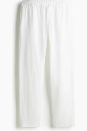 H&M Leinenhose in Regular Fit - Weiß - Herren