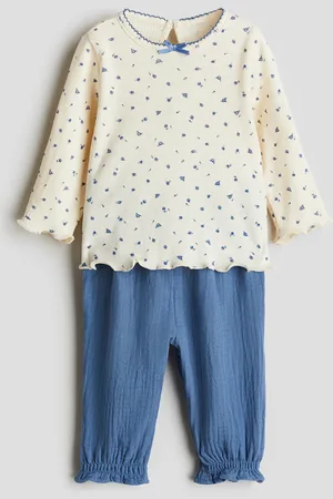 H&M Zweiteiliges Set aus Baumwolle - Blau - Kinder