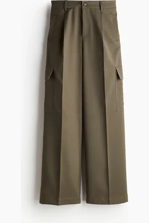H&M Weite Cargohose - Grün - Damen