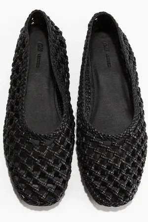 H&M Ballerinas aus geflochtenem Leder - - Damen