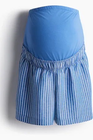 H&M MAMA Shorts aus Leinenmix - Blau - Damen