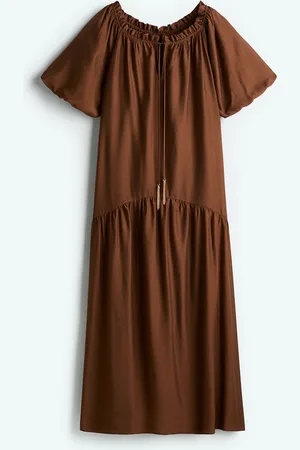 H&M Kleid mit Kordelzugdetail - - Damen