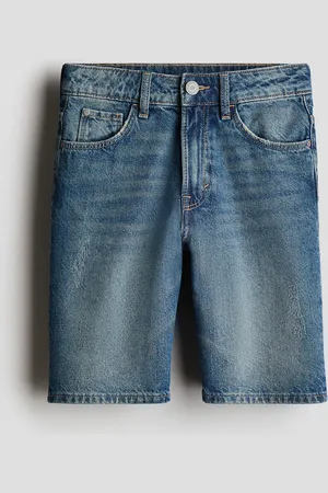 H&M Jeansshorts in Loose Fit - Blau - Kinder