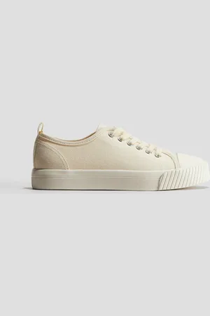 H&M Sneaker aus Baumwollcanvas - Weiß - Kinder