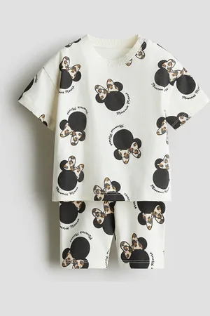 H&M 2-teiliges Baumwollset mit Print - Weiß - Kinder