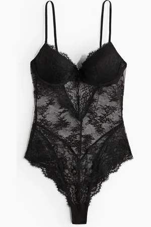 H&M Spitzenbody mit Push-up - - Damen