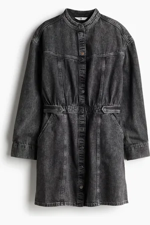 H&M Denimkleid mit Langarm - - Damen