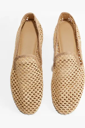 H&M Loafer aus Stroh - - Damen