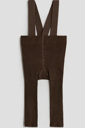 H&M Gerippte Leggings mit Hosenträgern - - Kinder