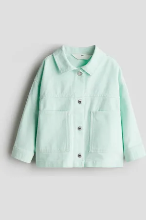 H&M Oversized Jacke aus Baumwolltwill - Grün - Kinder