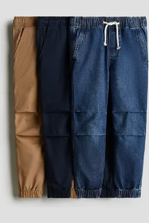 H&M 3er-Pack Joggpants aus Baumwolle - Blau - Kinder