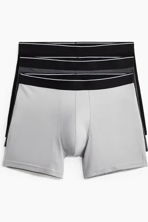 H&M 3er-Pack Halblange Trunks mit Lycra - - Herren