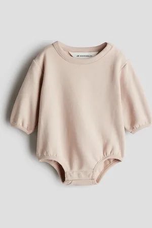 H&M Strampler aus Sweatstoff - Rosa - Kinder