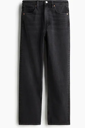 H&M Slim Straight High Ankle Jeans - - Damen