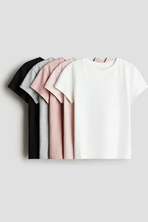 H&M 5er-Pack Baumwoll-T-Shirts - Rosa - Kinder