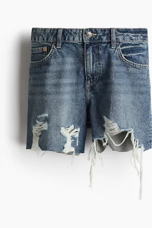 H&M Regular Denim Shorts - Blau - Damen
