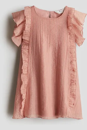 H&M Kleid mit Volants - Rosa - Kinder