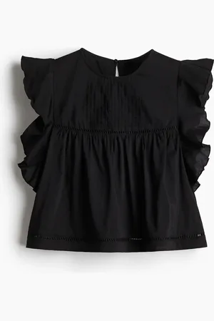 H&M Bluse mit Volantärmeln - - Damen
