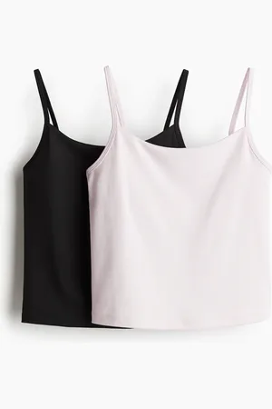 H&M 2-Pack Sporttops mit integriertem Top mit DryMove - Rosa - Kinder