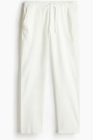 H&M Hose aus Leinenmischung Regular Fit - Weiß - Herren