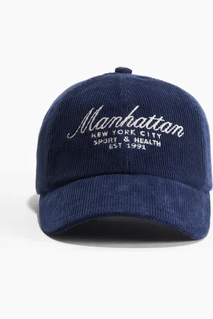 H&M Cap aus Cord - Blau - Damen