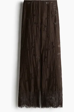 H&M Bootcut-Hose aus Spitze - Braun - Damen