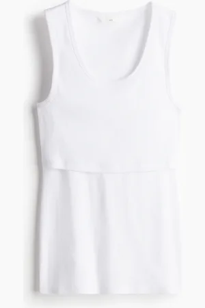 H&M MAMA Still-Tanktop - Weiß - Damen