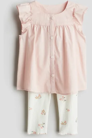 H&M Zweiteiler aus Baumwolle - Rosa - Kinder
