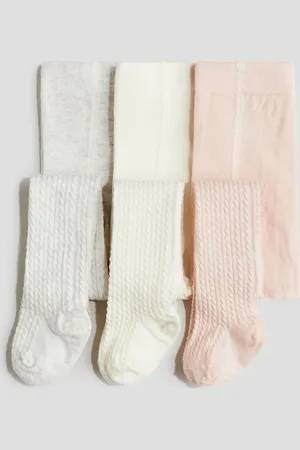 H&M 3er-Pack Strumpfhosen - Weiß - Kinder