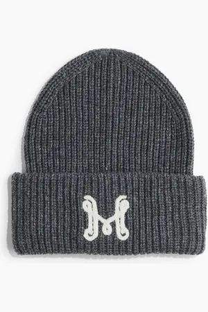 H&M Beanie in Rippstrick - - Damen