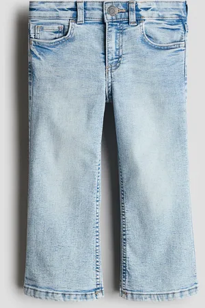 H&M Cropped Flared Leg Jeans - Blau - Kinder