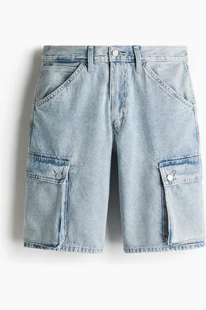 H&M 478 Baggy Cargo Shorts - Blau - Herren