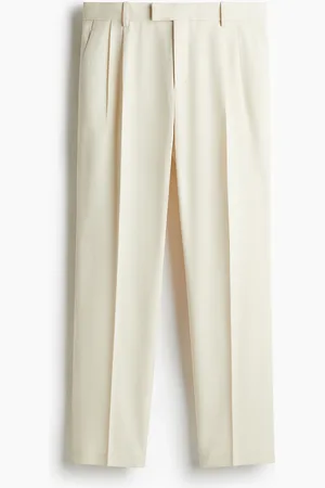 H&M Elegante Hose aus Leinenmix in Regular Fit - Weiß - Herren