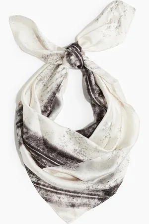 H&M Bedrucktes Satintuch - Weiß - Damen