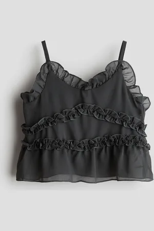 H&M Chiffon-Trägertop mit Volants - - Kinder