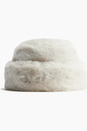 H&M Flauschige Mütze - Weiß - Damen