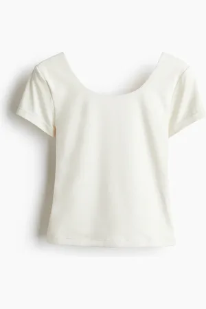 H&M Sportshirt mit SoftMove - Weiß - Sportswear