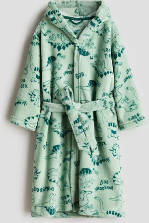 H&M Gemusterter Bademantel - Grün - Kinder
